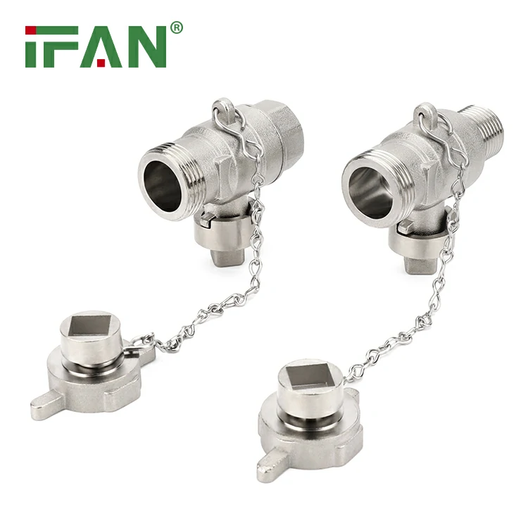 Thread Brass Drain Ball Valve With Chain high quality